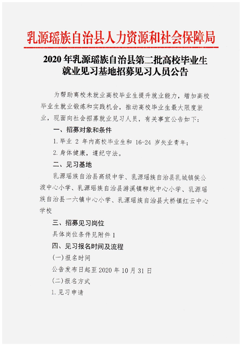 2020年乳源瑤族自治縣第二批高校畢業(yè)生就業(yè)見習(xí)基地招募見習(xí)人員公告0000.jpg